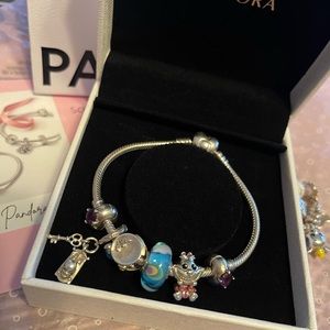 Pandora bracelet Alice and wonderland charms